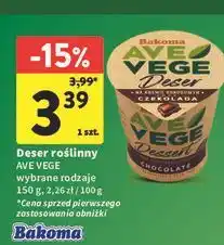 Intermarche Deser na kremie kokosowym czekoladowy Bakoma Ave Vege oferta