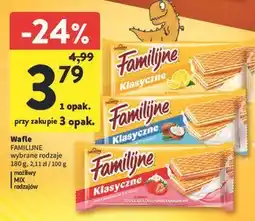 Intermarche Wafle truskawkowo-śmietankowe Jutrzenka Familijne oferta