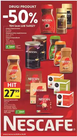 Intermarche Kawa Nescafe Crema oferta