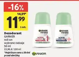 Intermarche Dezodorant Garnier Mineral Action Control+ oferta