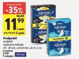 Intermarche Podpaski super extra 3 Always Ultra oferta