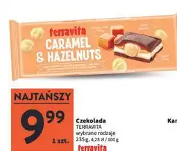 Intermarche Czekolada caramel & hazelnuts Terravita oferta