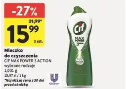 Intermarche Mleczko do czyszczenia spring fresh Cif Max Power 3 Action oferta