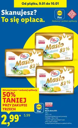 Lidl Masło ekstra 83% oferta