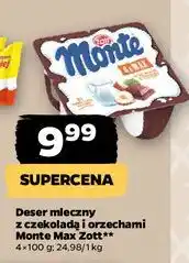 Netto Deser mleczno-czekoladowy z orzechami Zott Monte Max oferta