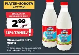 Netto Mleko 3.2% Miletto oferta