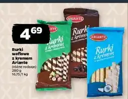 Netto Rurki waflowe z nadzieniem kokosowym Ariante oferta