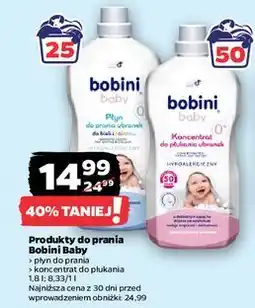 Netto Koncentrat do płukania ubranek niemowlęcych i dziecięcych Bobini Baby oferta