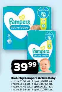 Netto Pieluszki dla dzieci 5 Pampers Active Baby oferta