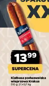 Netto Kiełbasa podwawelską wieprzowa Krakus oferta