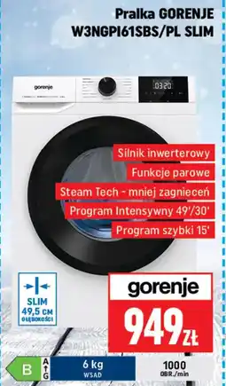 Neopunkt Pralka Gorenje W3NGPI61SBS/PL Slim oferta