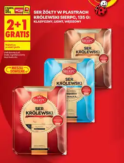 Biedronka Ser żółty w plastrach Królewski Sierpc, 135 g: klasyczny, light, wędzony oferta