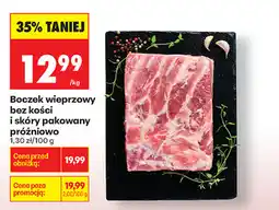 Biedronka Boczek wieprzowy bez kości i skóry pakowany próżniowo oferta