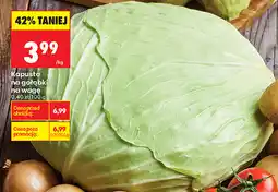 Biedronka Kapusta na gołąbki na wagę oferta