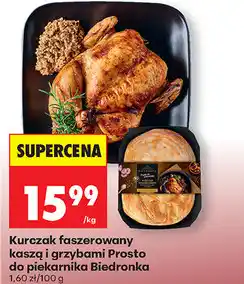 Biedronka Kurczak faszerowany kaszą i grzybami Prosto do piekarnika Biedronka oferta