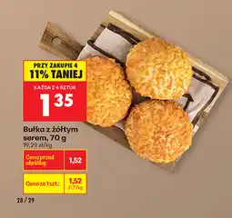 Biedronka Bułka z żółtym serem oferta