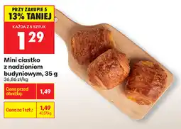 Biedronka Mini ciastko z nadzieniem budyniowym oferta