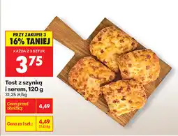 Biedronka Tost z szynką i serem oferta