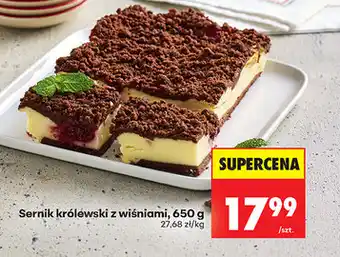 Biedronka Sernik królewski z wiśniami oferta