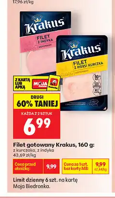 Biedronka Filet gotowany Krakus oferta