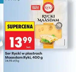 Biedronka Ser Rycki w plastrach Maasdam Ryki oferta