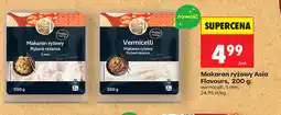 Biedronka Makaron ryżowy Asia Flavours, 200 g (vermicelli, 5 mm) oferta