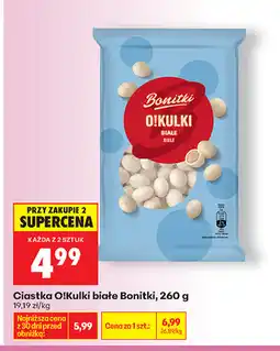 Biedronka Ciastka O!Kulka białe Bonitki oferta