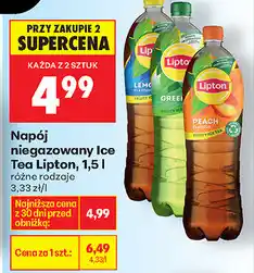 Biedronka Napój niegazowany Ice Tea Lipton oferta