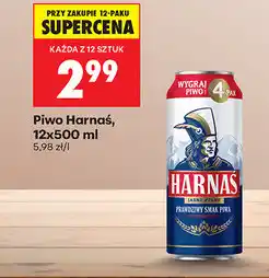 Biedronka Piwo Harnaś oferta