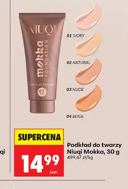 Biedronka Podkład do twarzy Niuqi Mokka oferta