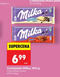 Biedronka Czekolada Milka, 100 g (Oreo White, Daim) oferta