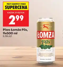 Biedronka Piwo Łomża Pils oferta