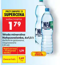 Biedronka Woda mineralna Nałęczowianka oferta