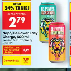Biedronka Napój Be Power Easy Charge oferta