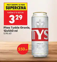 Biedronka Piwo Tyskie Gronie oferta