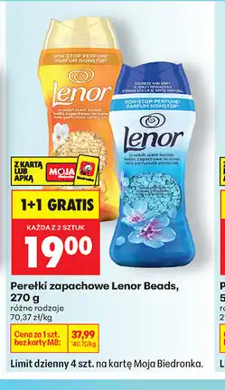 Biedronka Lenor Perełki zapachowe oferta