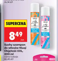 Biedronka Suchy szampon do włosów Nuiqi Objętość XXL oferta