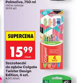 Biedronka Szczoteczki do zębów Colgate Twister Design Edition, 4 szt oferta