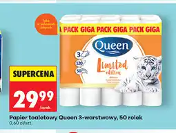 Biedronka Papier toaletowy Queen 3-warstwowy, 50 rolek oferta