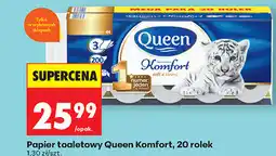 Biedronka Papier toaletowy Queen Komfort, 20 rolek oferta