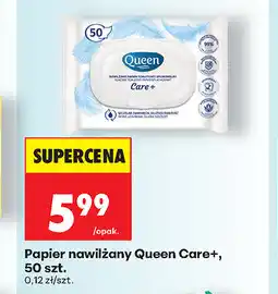 Biedronka Papier nawilżany Queen Care+, 50 szt oferta