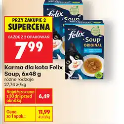 Biedronka Karma dla kota Felix Soup oferta