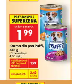Biedronka Karma dla psa Puffi oferta