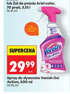 Biedronka Spray do dywanów Vanish Oxi Action oferta