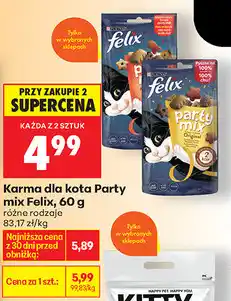 Biedronka Karma dla kota Party mix Felix oferta