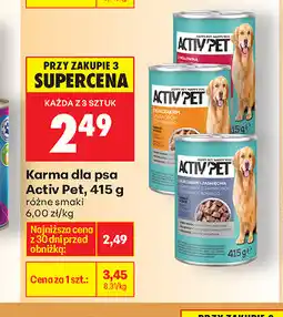 Biedronka Karma dla psa Activ Pet oferta