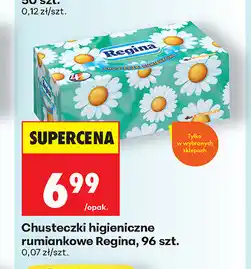 Biedronka Chusteczki higieniczne rumiankowe Regina, 96 szt oferta