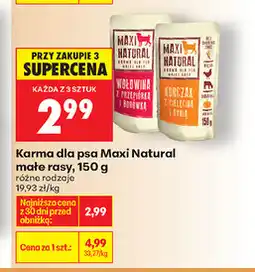 Biedronka Karma dla psa Maxi Natural małe rasy oferta