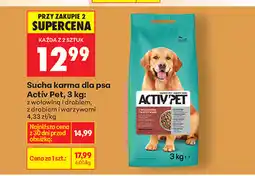 Biedronka Sucha karma dla psa Activ Pet oferta