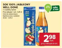 Stokrotka Market Sok 100% Jabłkowy Well Done oferta